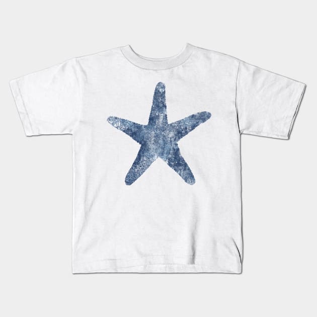 Sea Star Starfish sponge painting Kids T-Shirt by LittleBean